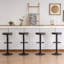 Tabouret de bar pivotant en bois massif l 15,2 po Jaina -1447778122-1447778123