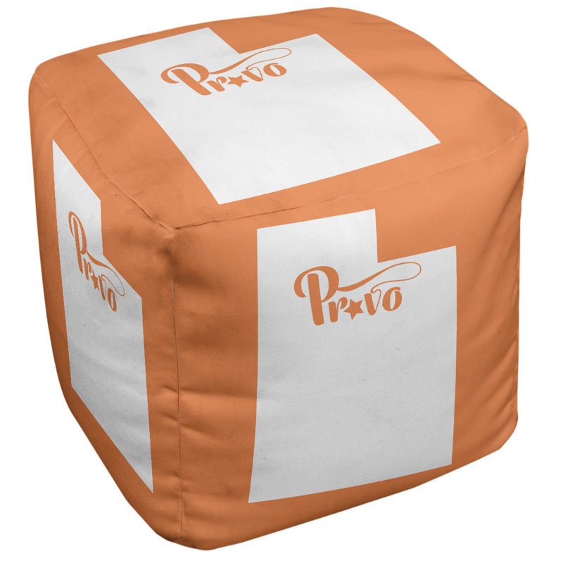 Repose-pieds cubique provo utah, Orange