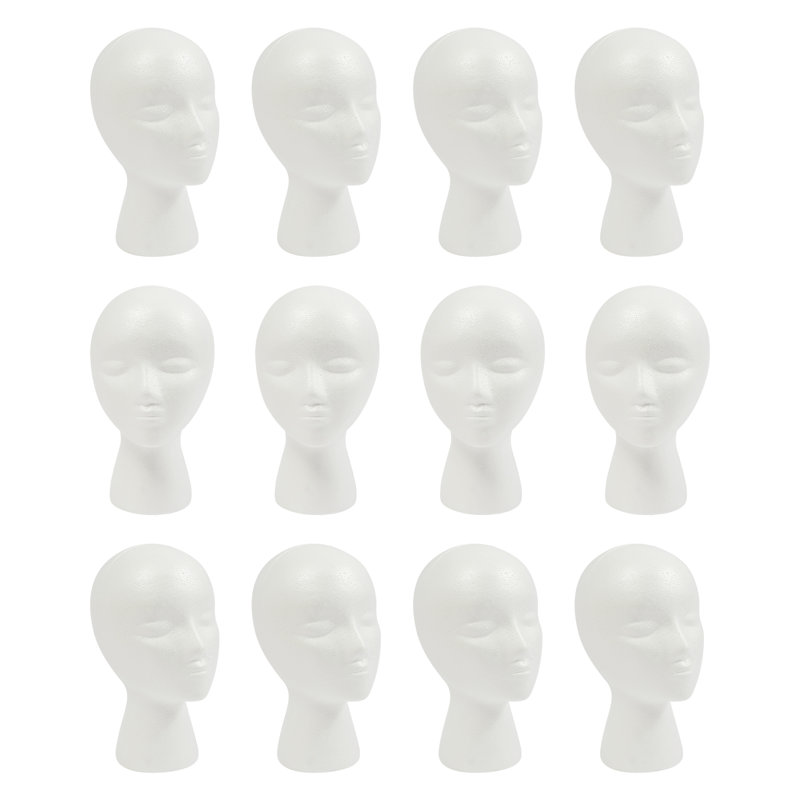 Tête de mannequin tête de mannequin 12 pièces