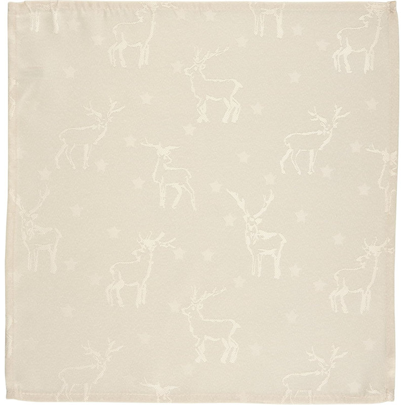 Amanzia Polyester Square Napkin, Cream