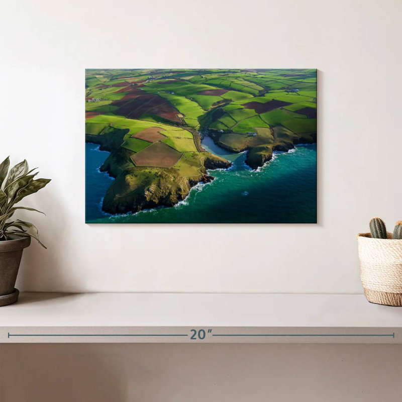Alvord Cornwall Fields And Cliffs, 8" H x 12" W
