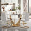 Chaises de salle à manger Modern Glam-129528098