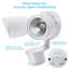 Dual Head 20-Watt LED Dusk to Dawn Outdoor Security Flood Light with Motion Sensor-194576051
