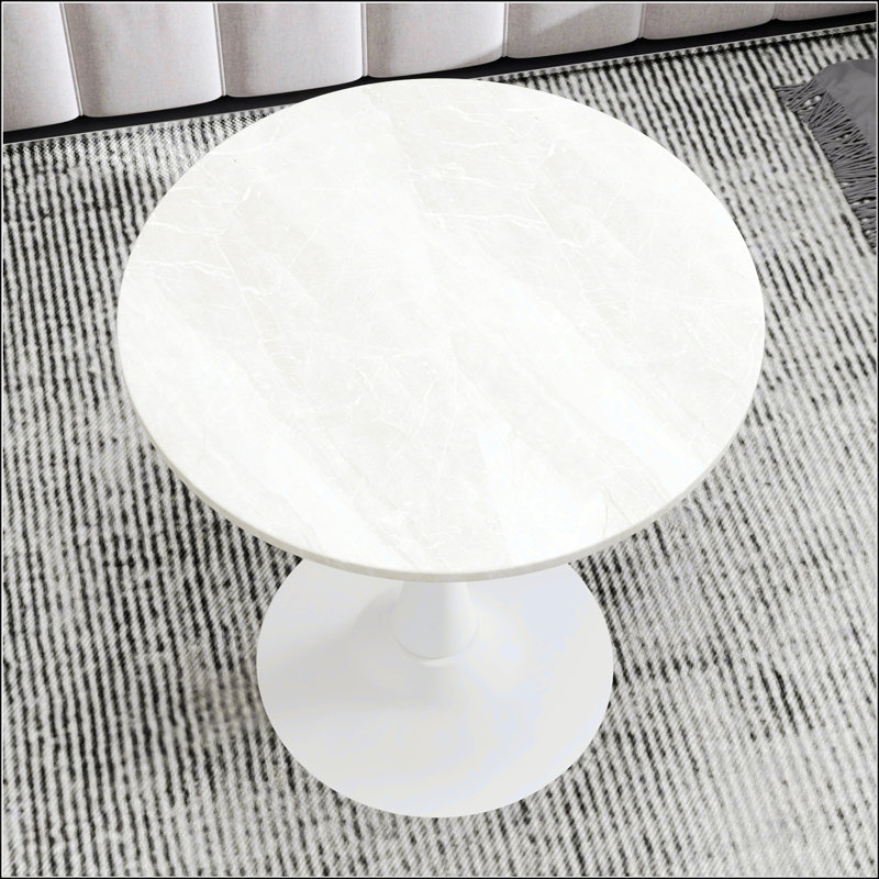 Table de salle à manger de 27,6 pouces de style moderne Mid-Century pour 2 à 4 personnes, parfaite pour divers environnements.