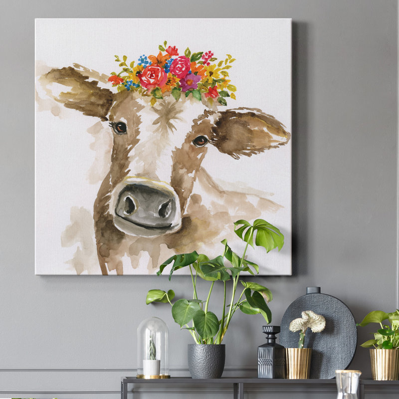 Miss Daisy - impression sur toile tendue, H 24 po x l 24 po x P 1 po