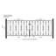 Uriegas Scroll Metal Driveway Gate 91cm High-135015479