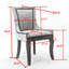 Chaises de salle à manger d'appoint ultra-léopard à motif léopard de style moderne, haute et épaisses, cadre en bois massif