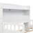 Kids Bed Platform Standard Bed With Bookcase Headboard, Footboard, Adjustable Guardrails, Led Sensor Light-491710371-491710381