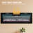 60 Inch Wall Mounted and Recessed Electric Fireplace with Remote Control, Timer, 12 Flames, Touch Screen, Linear FirePlace Heater with Log & Crystal for Living Room-681333896