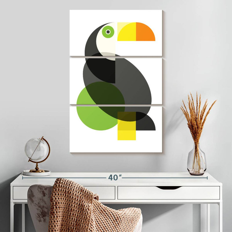Toucan géométrique Ashelle, H 32 po x l 20 po