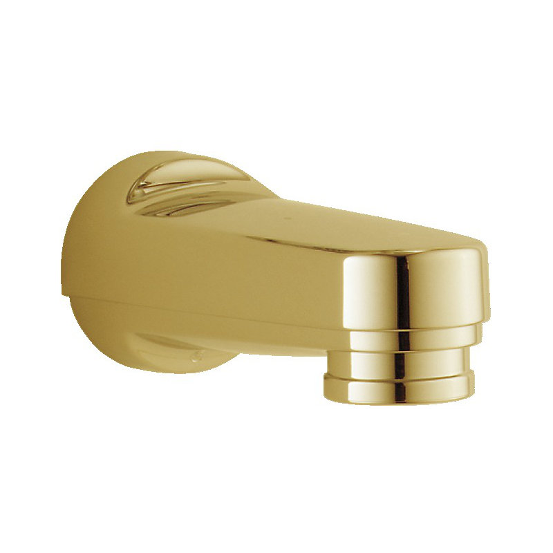 Wall Mounted Tub Spout Trim with Diverter, Brilliance Polished Brass
