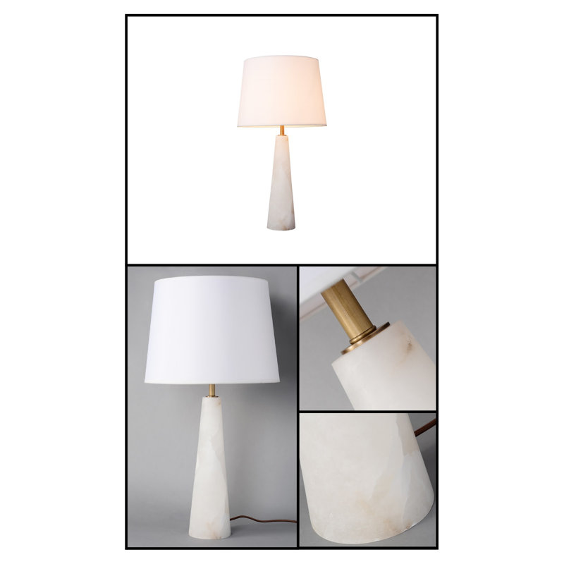 Cilicia White Table Lamp, 28.74" H x 16.14" W x 16.14" D