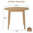 Extendable Round Dining Table with Adjustable Size