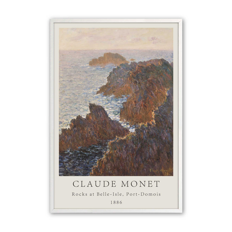 Monet, affiche I par Wild Apple Portfolio, reproduction d'art, L 8 po x H 12 po, White, Impression encadrée