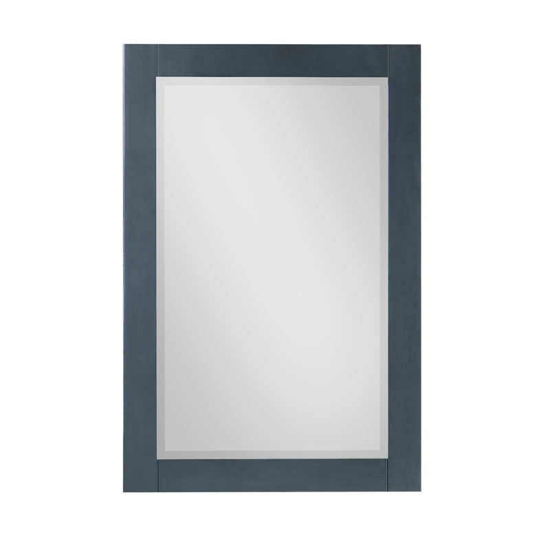 Ivy Wood Wall Mirror, 36" x 24", Classical Blue