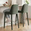Tabouret de comptoir moderne 25 "entièrement rembourré en tissu 25" (ensemble de 3)-1915354670