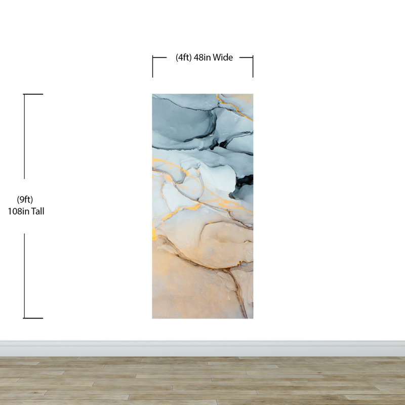 Murale à motif quartz de pierre Hasbrouck, l 48 po x L 108 po