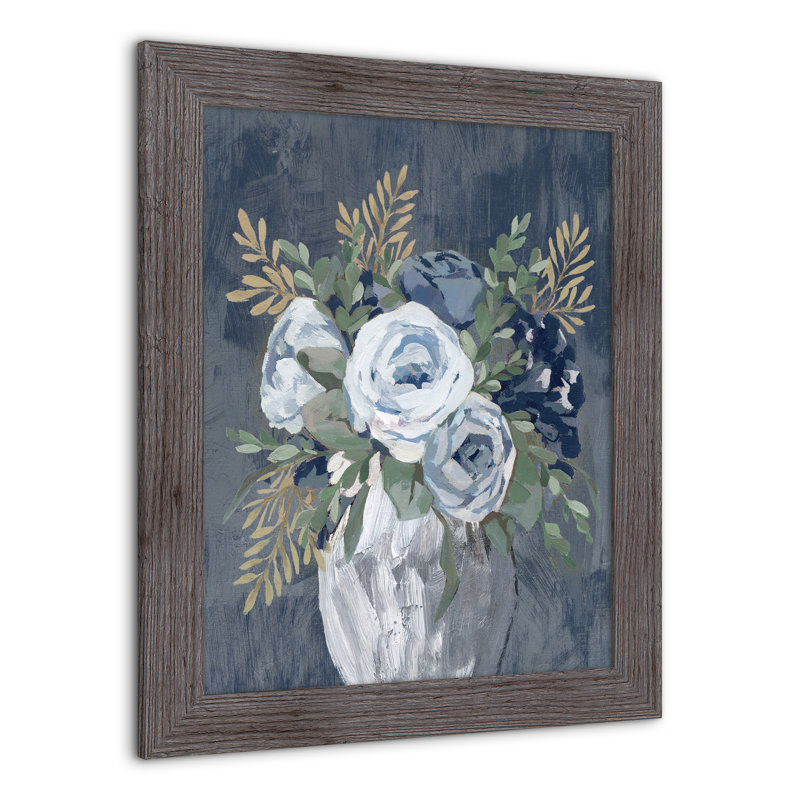 «Flower Vase On», reproduction encadrée, gris, H 20 po x l 16 po x P 0,75 po