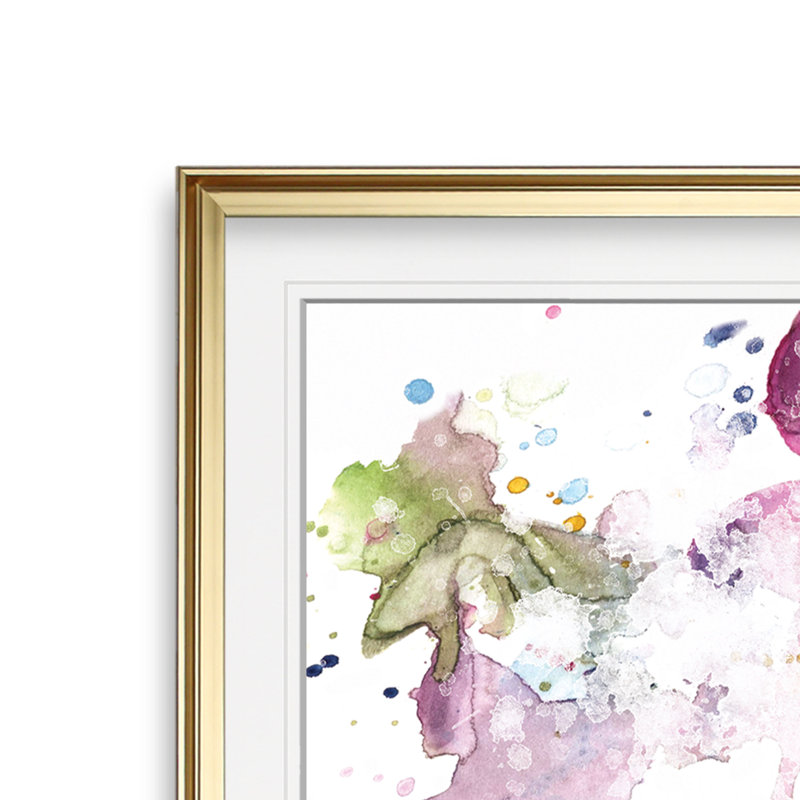 " Done In Love ", 23" H x 23" W x 1.5" D, Gold Framed
