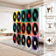 Paravent 4 panneaux à cloisons pliantes Royal Disque vinyle coloré Grille Pop Art Retro Platine vinyle