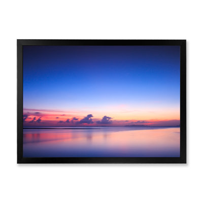 «Vibrant Panoramic Tropical Seascape Sunset IV», peinture sur toile