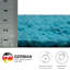 Handmade Happy cotton rug in turquoise-14565657
