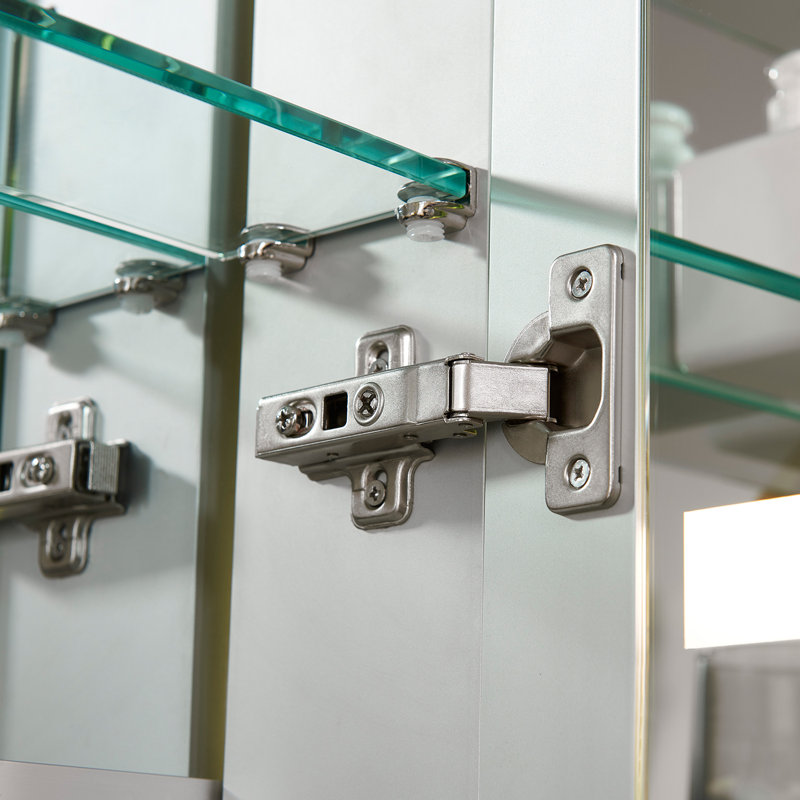 Pharmacie pour salle de bain à éclairage encastré à DEL 36 po Carsoli, H 32 po x l 48 po x P 5 po
