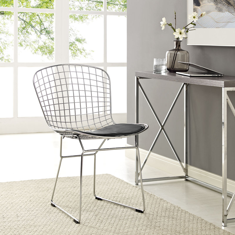 Ontiveros Metal Windsor Side Chair, Noir, 2