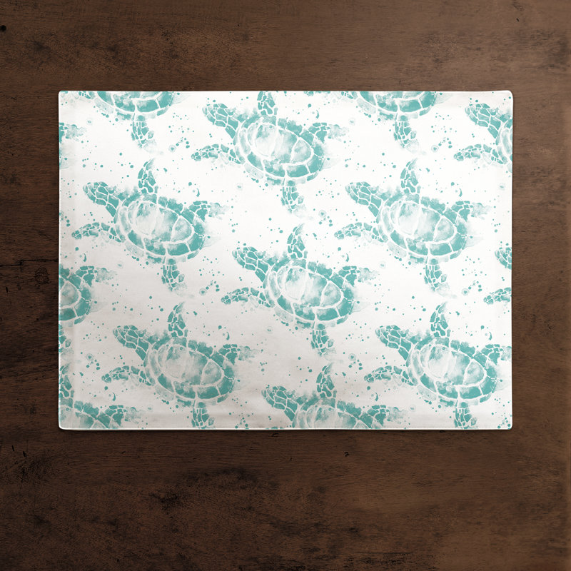 Napperon Sea Turtles, Bleu sarcelle