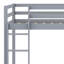 Lit simple mezzanine bas avec glissade, échelle, barrières de sécurité-2004822524