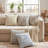 Blue & White Neutral Boho Chenille Tufted Square Pillow Covers, Decorative Cushion Covers For Sofa, Bedroom, Living Room-124820478