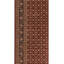 Tapis brun / bleu / rouge en laine noué à la main de conception unique 8 pi 9 po x 11 pi 9 po