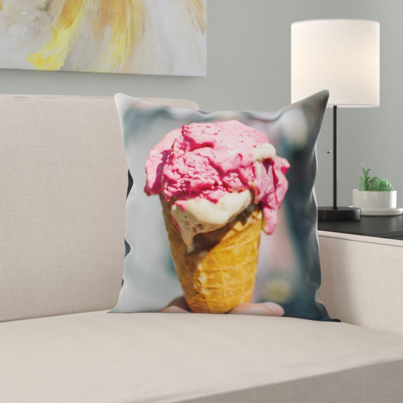 Coussin décoratif crème ice