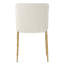 Chaise de salle à manger rembourrée en métal et polyester Ovando-1526876083