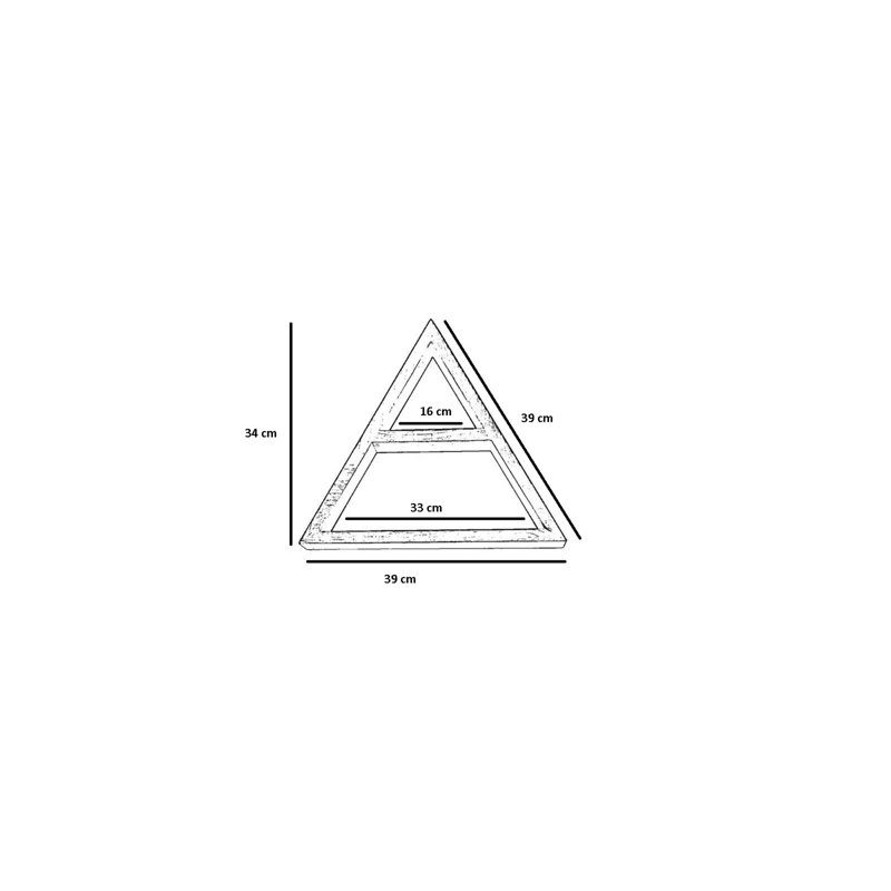 Tablette murale faite à la main, 15,4 x 13,4 x 6,3 pouces, 100% bois de sapin véritable, finition noyer rustique | Conception polyvalente pour les espaces modernes et traditionnels, fixation murale facile | Parfait pour mettre en valeur les éléments essentiels à la décoration et à l'organisation