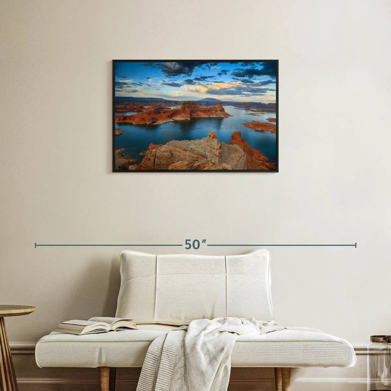 Vue du point d'Alstrom, Cadre flottant noir, 31 po x 21 po
