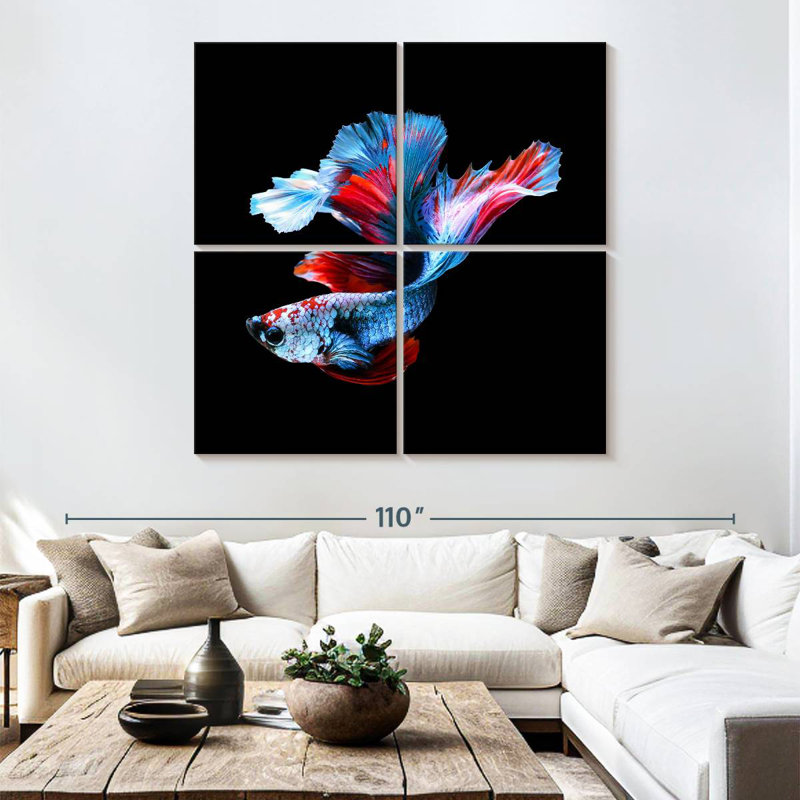 Brampt Elegant Betta Fish, 74" H x 74" W