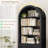 69.7"H Arched Bookcase With 2 Drawers-1336231376