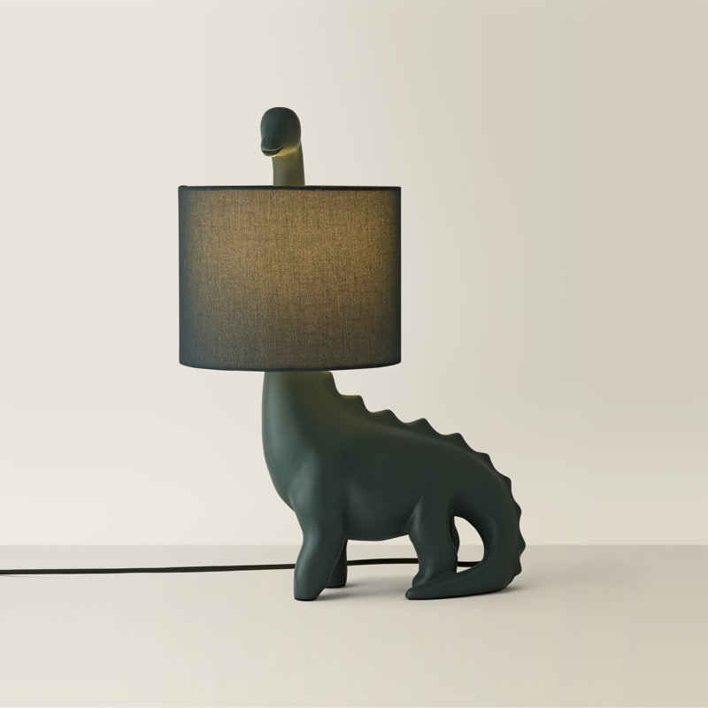 Carlette Ceramic Novelty Lamp, Green