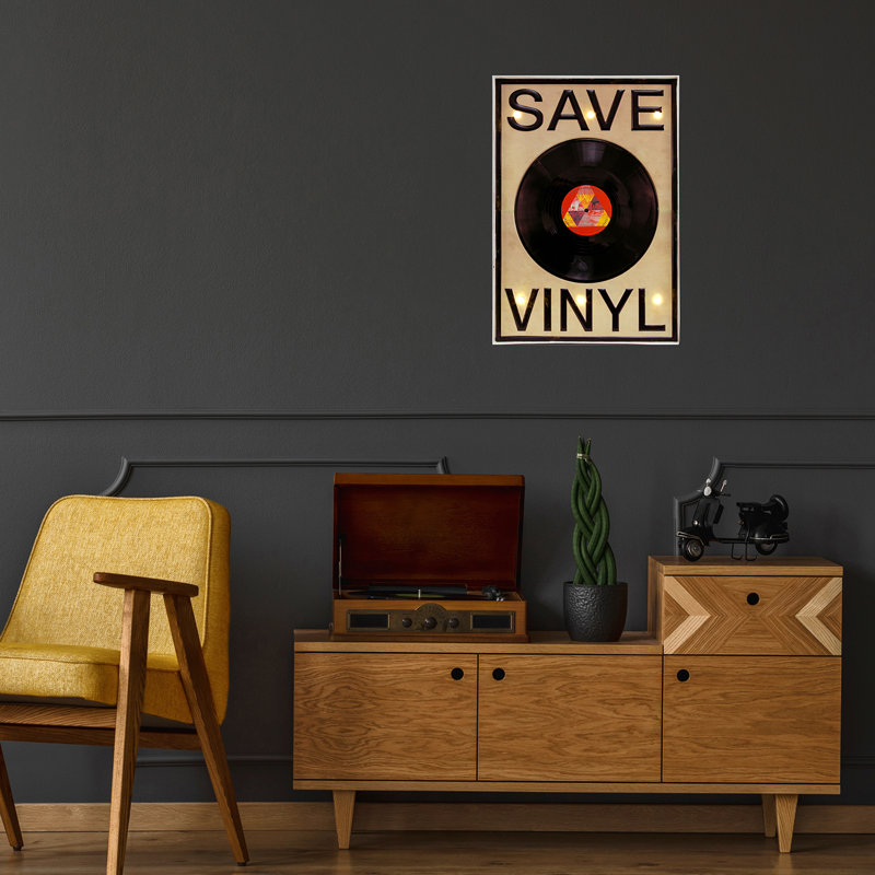 Enseigne à del en vinyle save