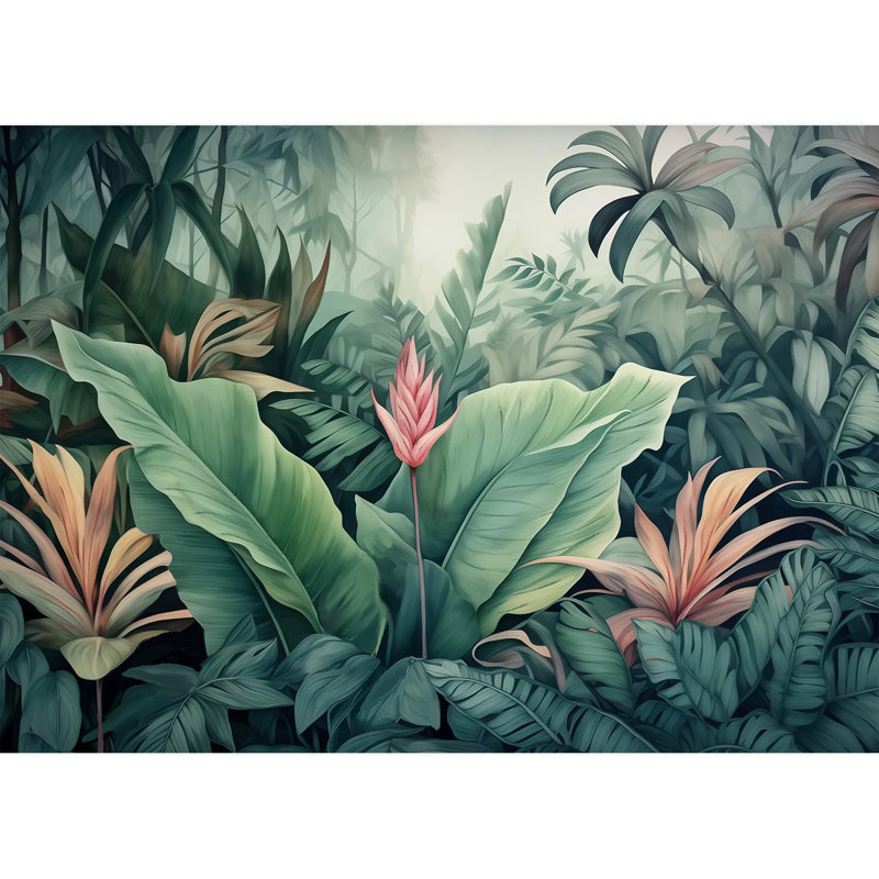 Bordure florale pelez et collez, L 120 po x l 168 po