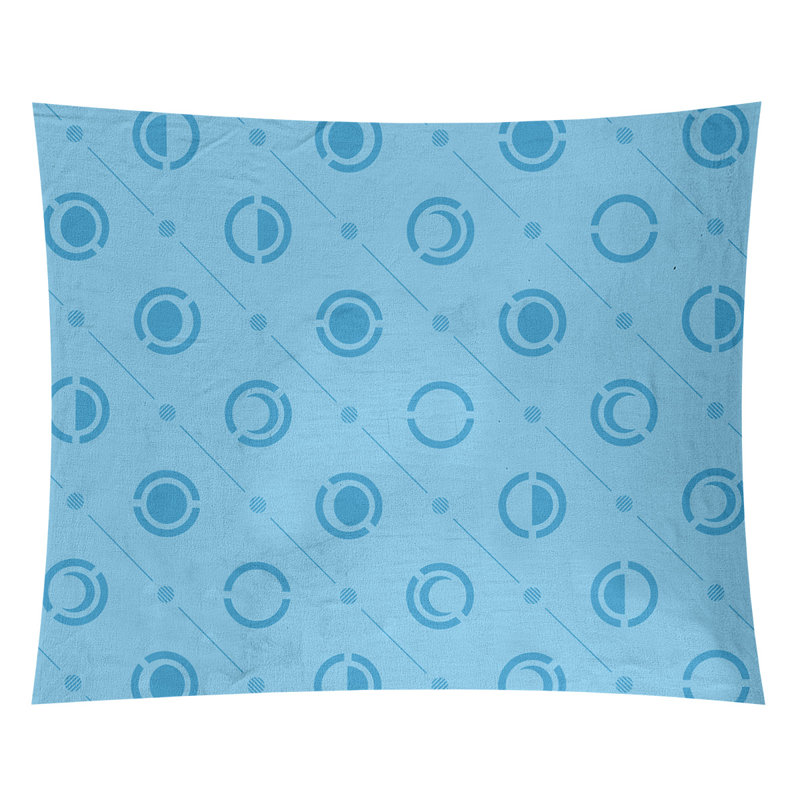 Skeffingt Polyester Tapestry, 51" H x 60" W, Light Teal