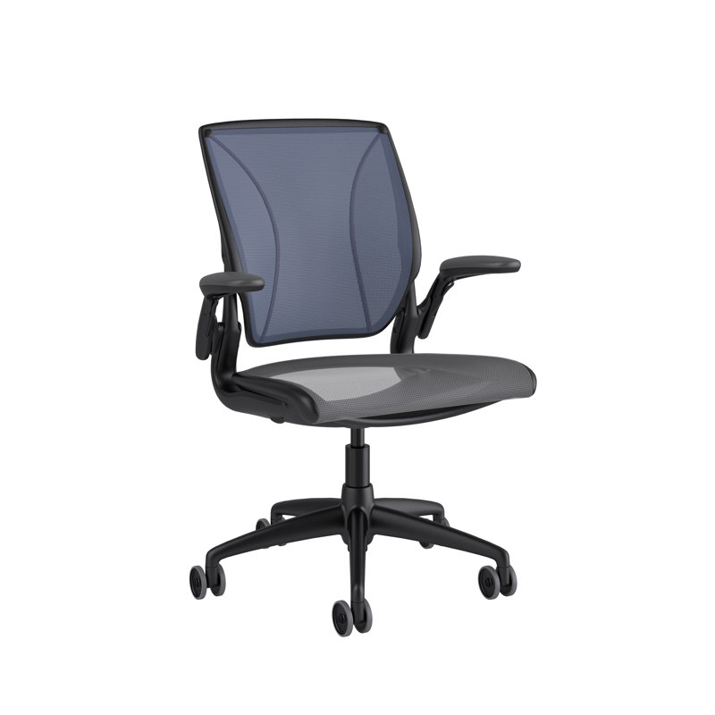 Mesh Task Chair, Pinstripe/Crimson, Pinstripe/Crimson, White