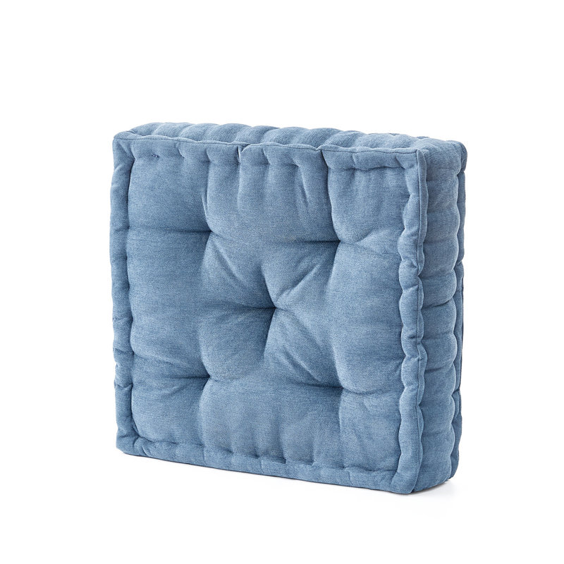 Rainha® - Classic Tufted College Cushion, Blue