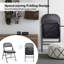 Chaise pliante rembourrée en tissu