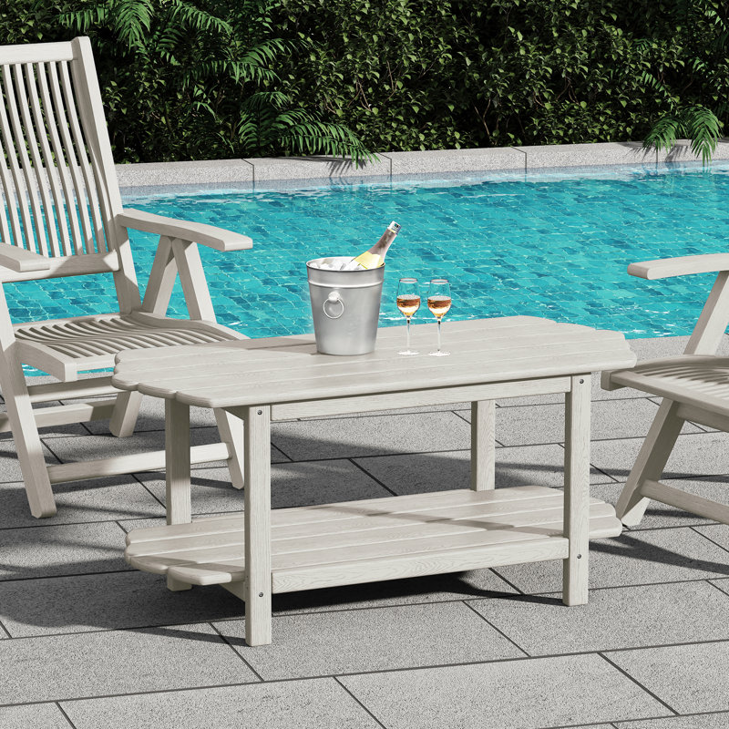 Table basse d'extérieur Bolebroke, Blanc