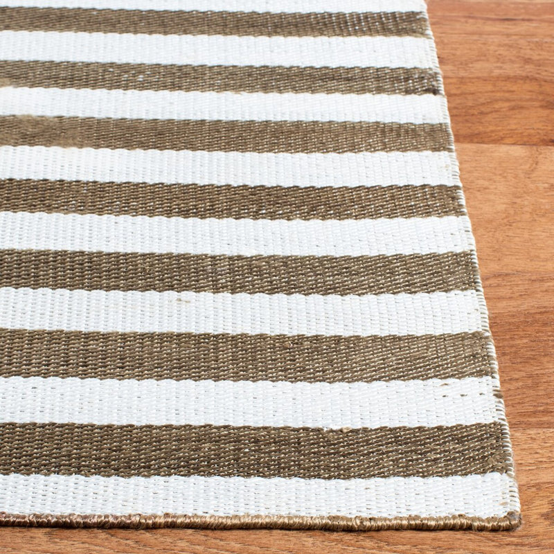 Ralph Lauren Cameron Stripe Viscose Striped Rug, Rectangle 9' x 12'