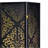 Black 4-Panel Folding Screen