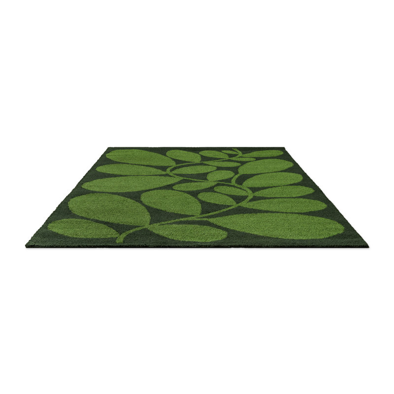Sycamore Hand Tufted Floral Area Rug in Green, Rectangle 8'2" x 11'6"