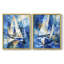 NAUTICAL Series CLxxviii - reproduction encadrée de qualité supérieure - prête à être accrochée - aucun clou requis - aucun clou requis-1832354358-1832354355